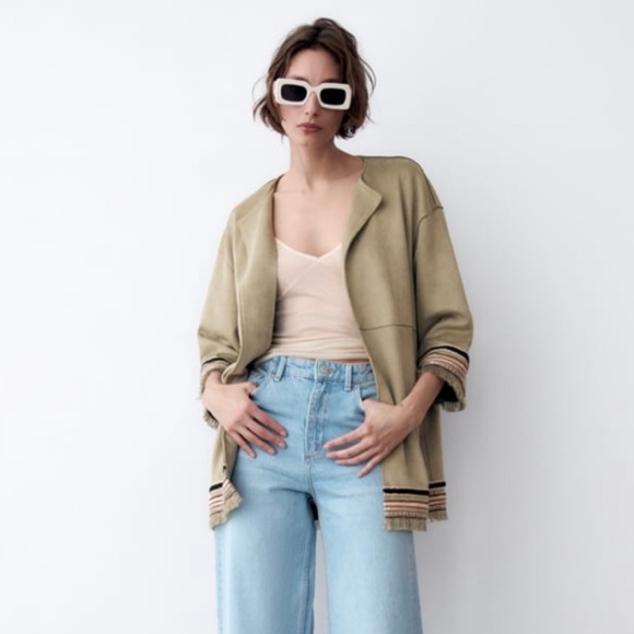 BNWT Zara Faux Suede Jacket - Picture 4 of 4